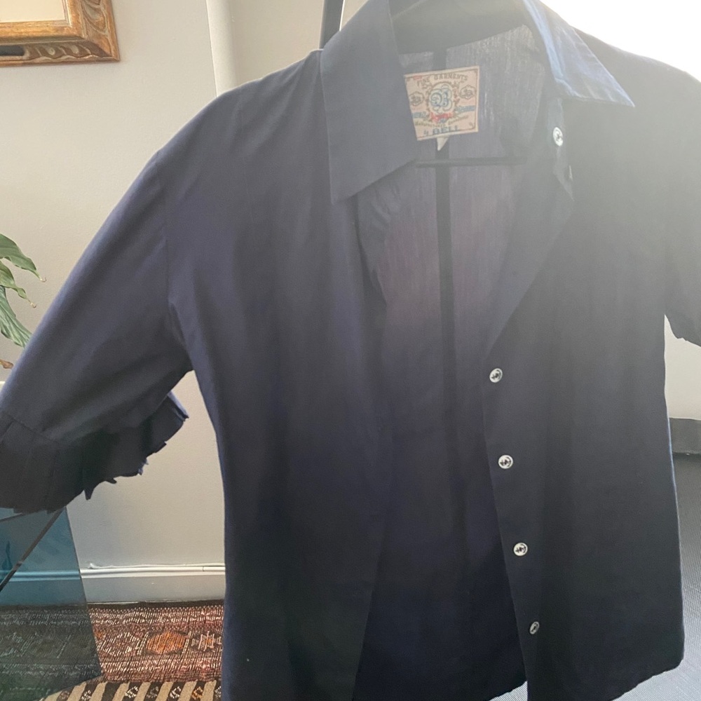 Navy Button Down - image 4